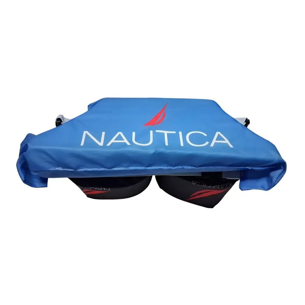 Kids Nautica Swim Float 3 Piece Arm Bands 33-55 Lbs Blue Adjustable New